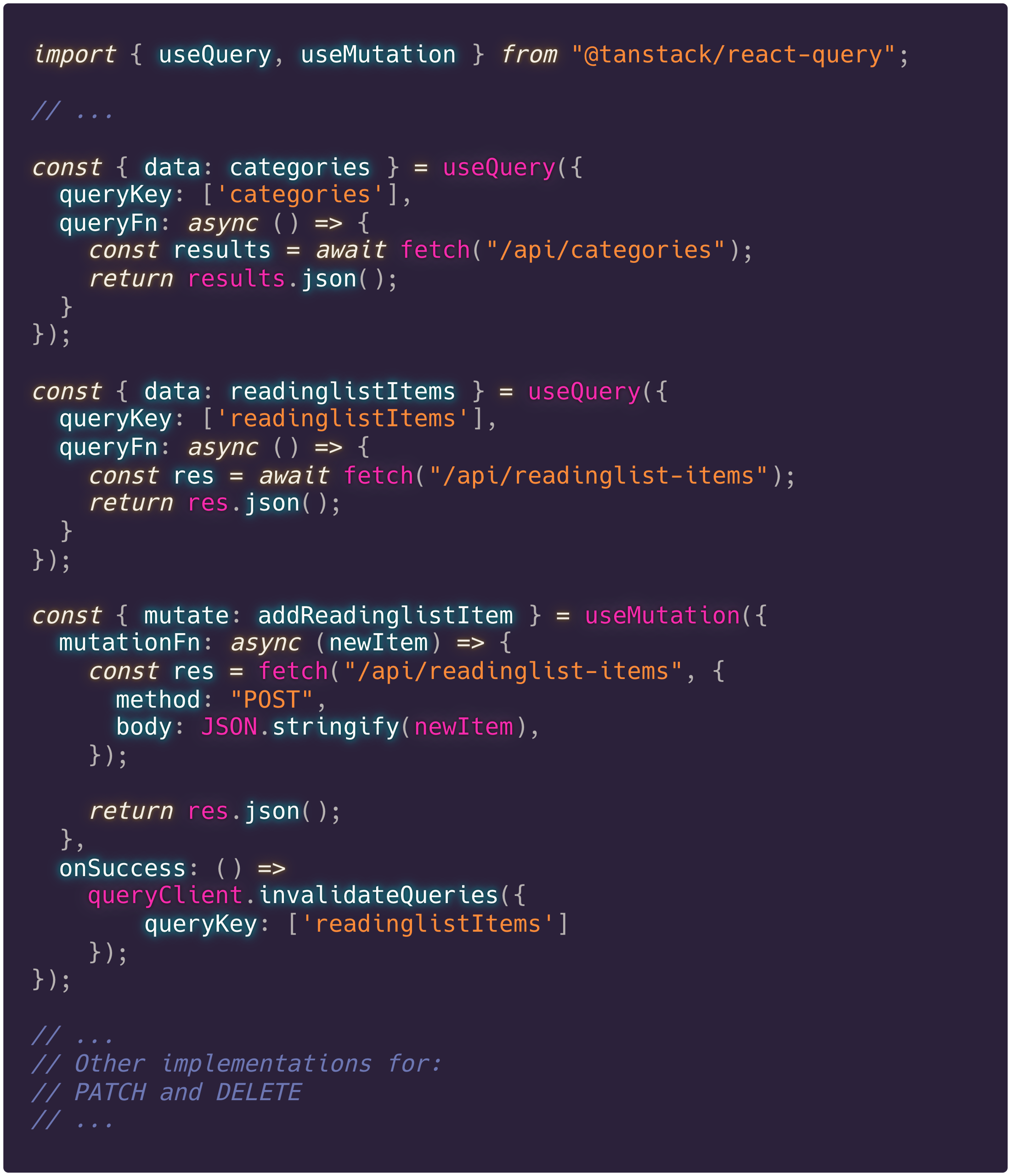Codevoorbeeld