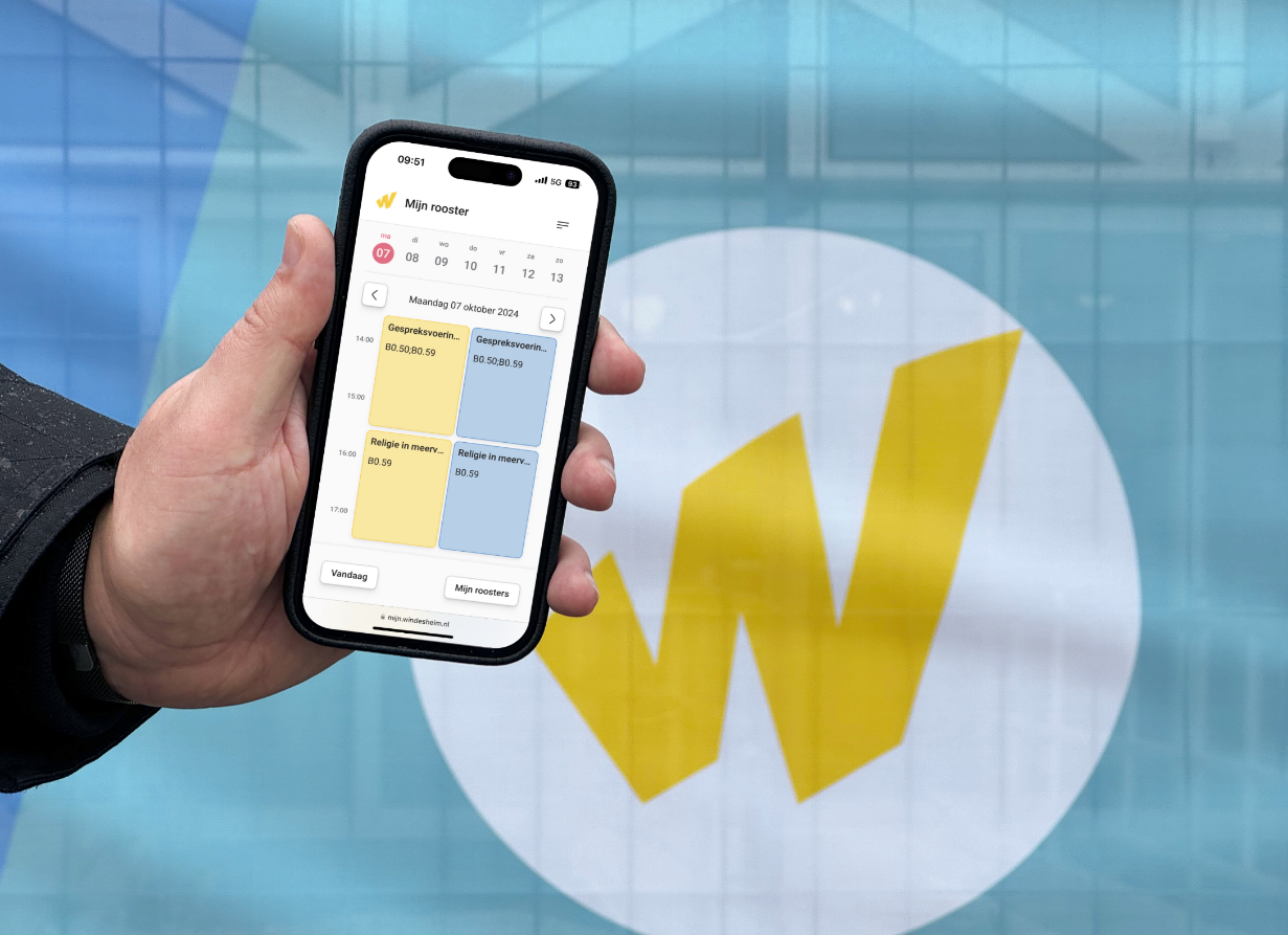 Mobiele roosterapp ontwikkeld voor studenten van Hogeschool Windesheim