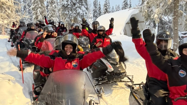 Sneeuwscooter safari Lapland Arcady